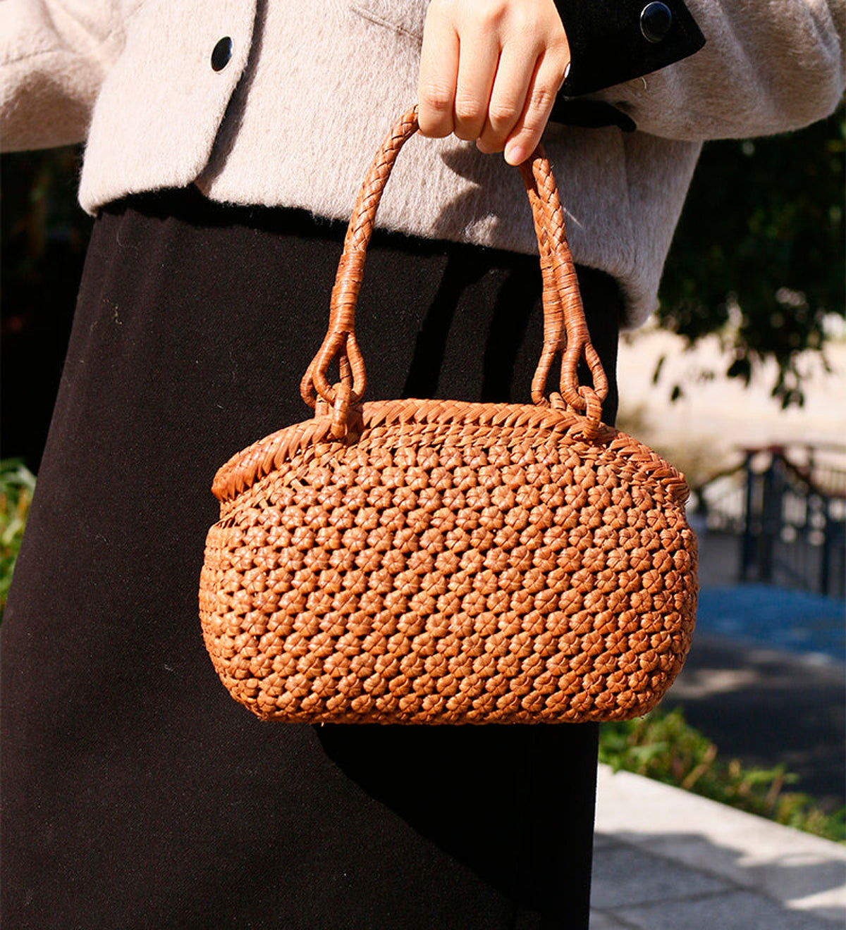 Fine Craft 3-Rin · Elegant Bag | Wild Grape Vine Shoulder Bag