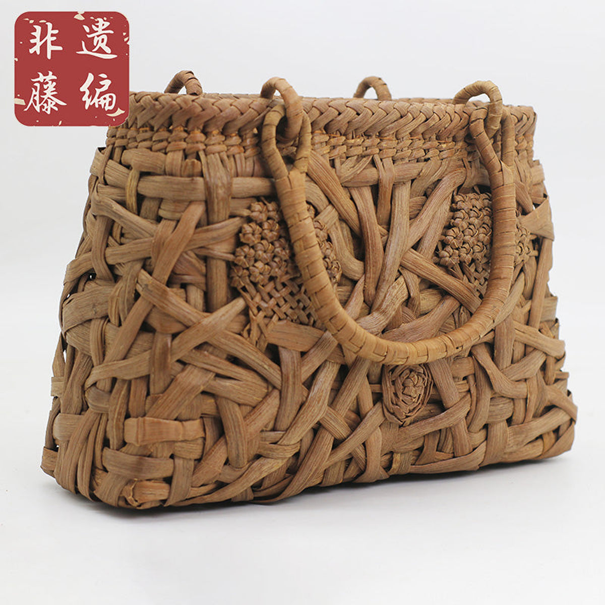Trapezoid Mushroom｜Wild Grape Vine Shoulder Bag｜Mushroom Motif