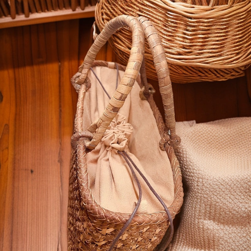 精工コンビ・米字花環｜山葡萄かごバッグ
