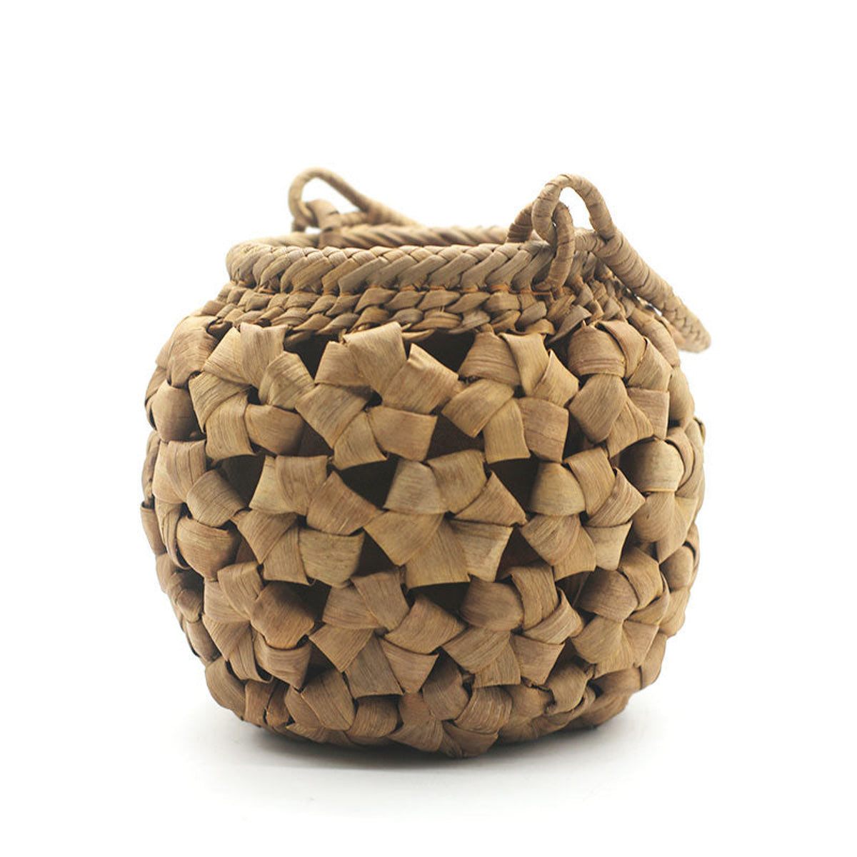 Large Floral Weave · Spherical Handbag | Wild Grape Vine Bucket Bag