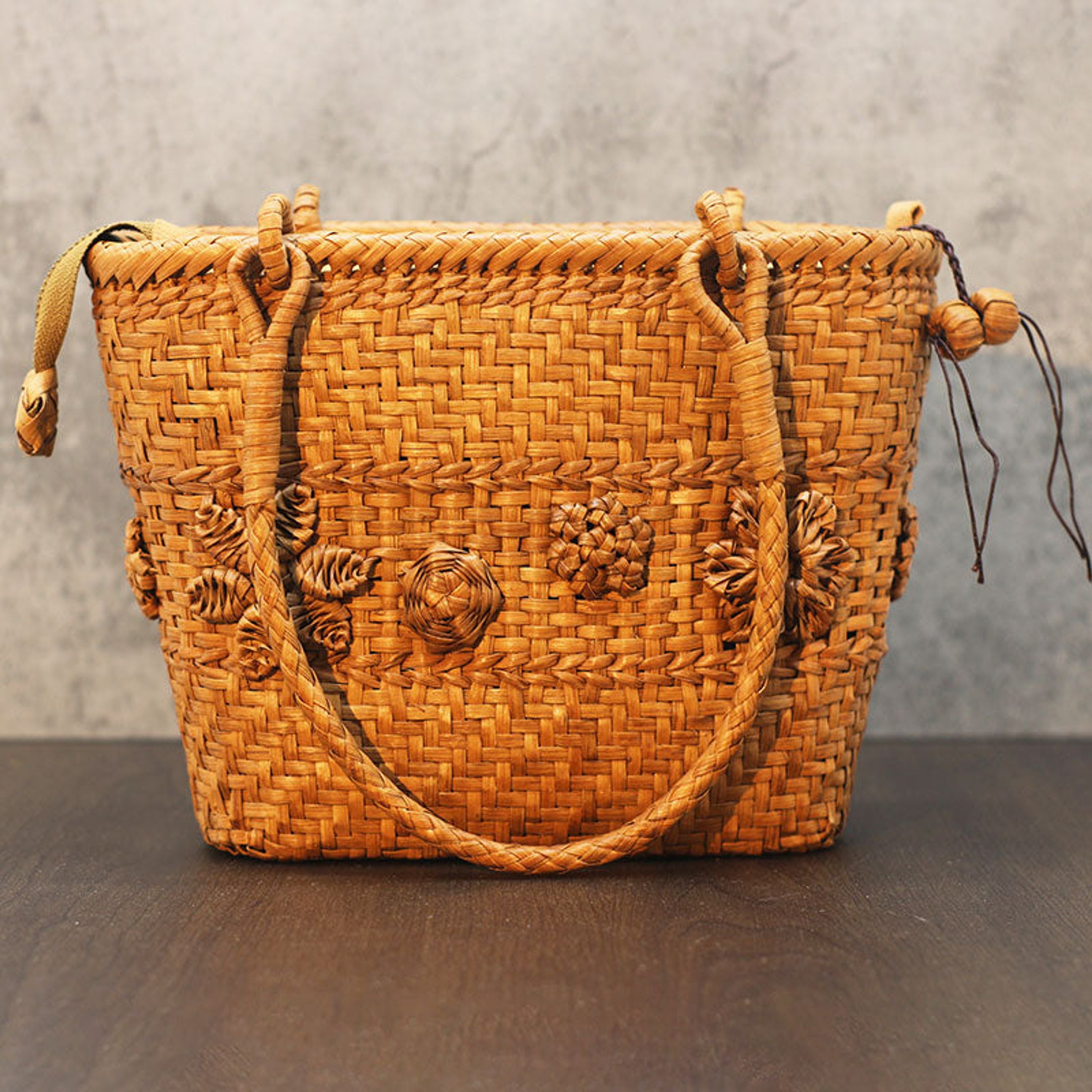 Bohemian｜Wild Grape Vine Basket Bag