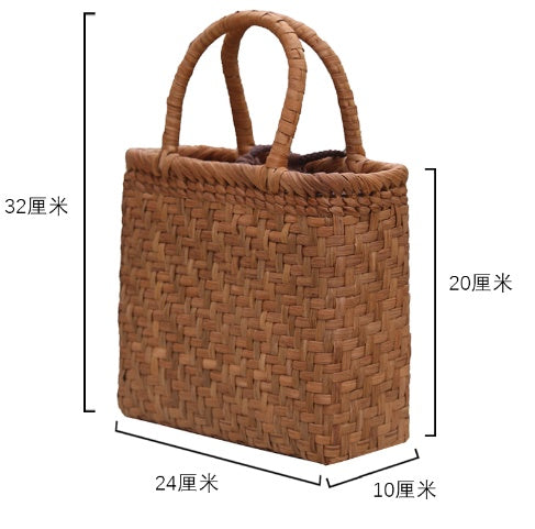 经典网编｜山葡萄藤编篮包