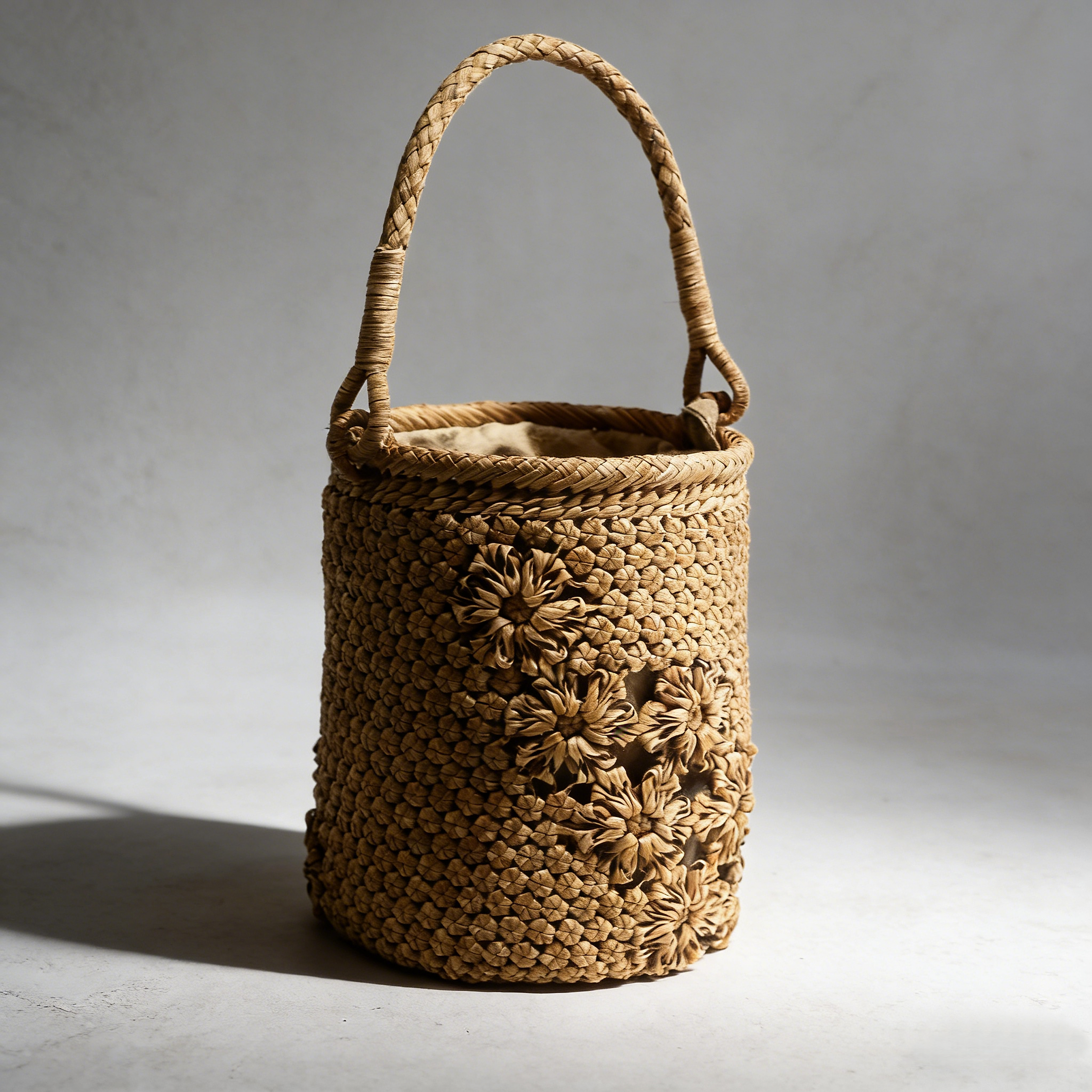 Wild Grape Vine Bucket Bag