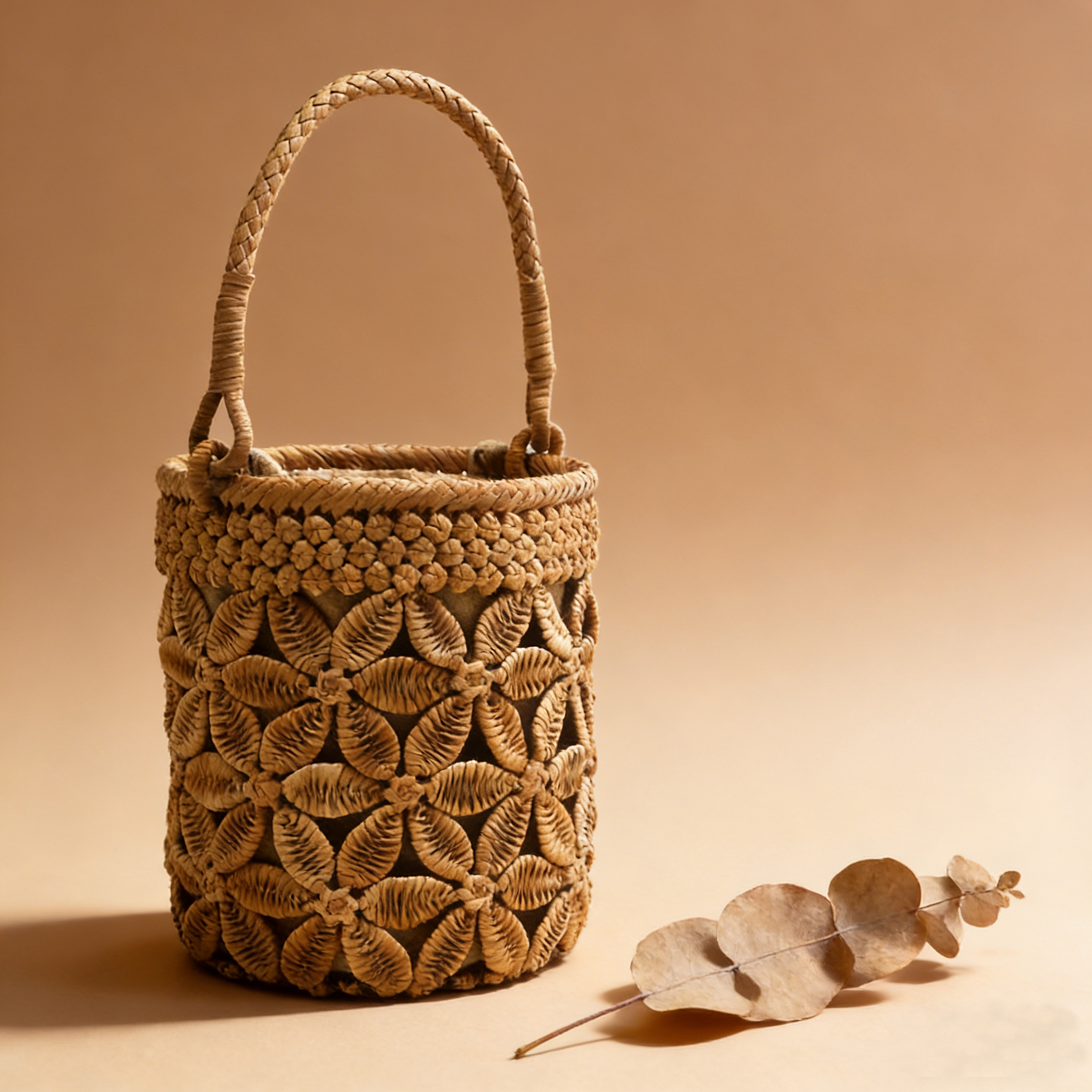 Wild Grape Vine Bucket Bag