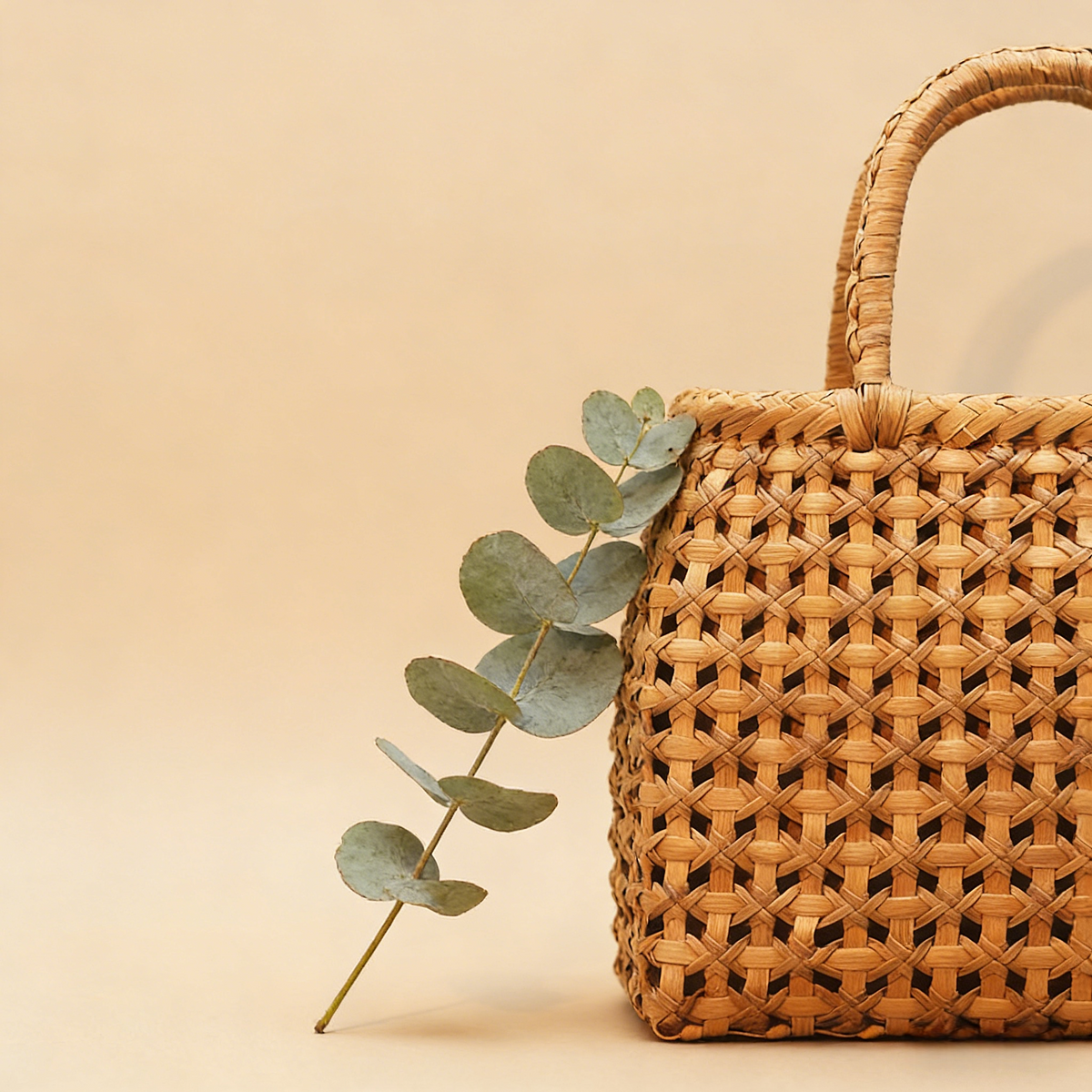 [吉祥如意]福建非遗文化吉祥网编简约手提包