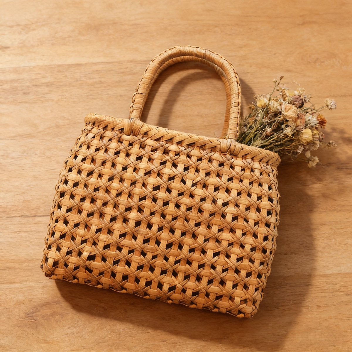 Auspicious Wishes｜Wild Grape Vine Basket Bag｜Net Weave