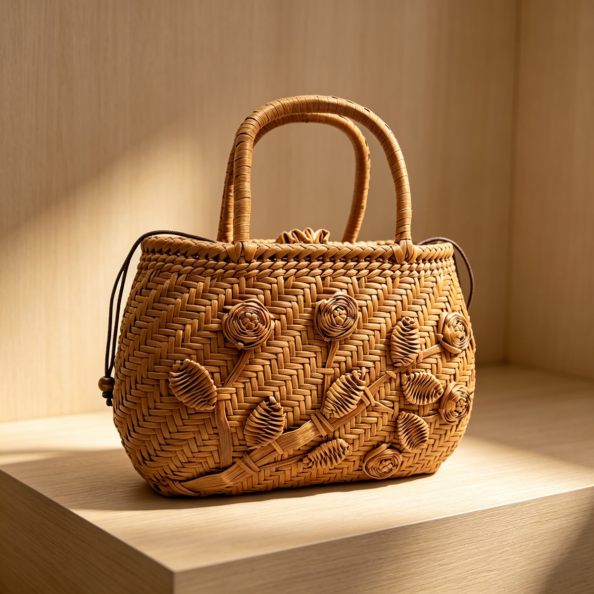 ドラムSingle Rose｜Wild Grape Vine Basket Bag
