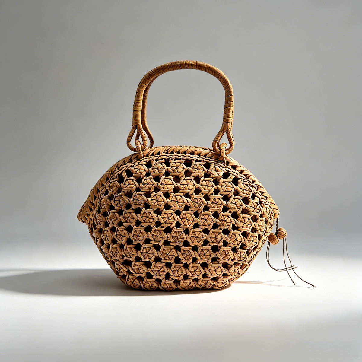 Openwork Rose｜Wild Grape Vine Basket Bag｜シェル・Openwork Weave